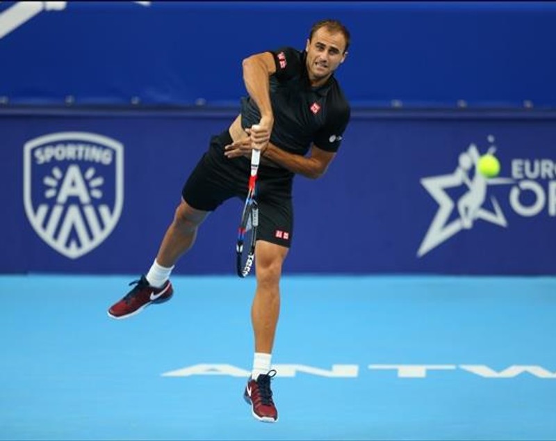 Turneul ATP de la Anvers. Marius Copil i-a luat doar un set lui David Goffin, locul 12 ATP / GALERIE FOTO
