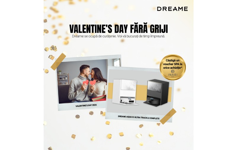 Valentine’s Day relaxat cu Dreame: când praful dispare, doar dragostea plutește în aer