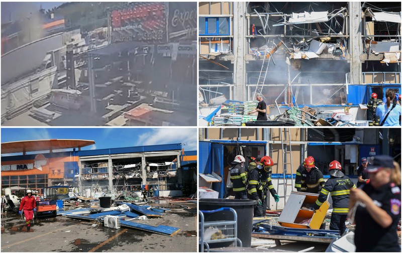 Imagini cu momentul exploziei de la magazinul Dedeman. Noul bilanț se ridică la 15 răniți. Care e starea victimelor - VIDEO