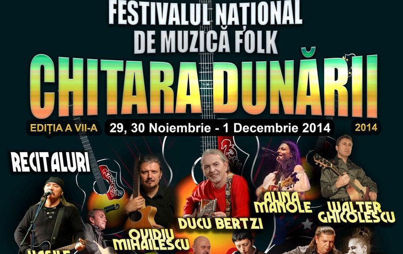 Festivalul folk "Chitara Dunării" are loc între 29 și 1 decembrie 2014 la Călărași