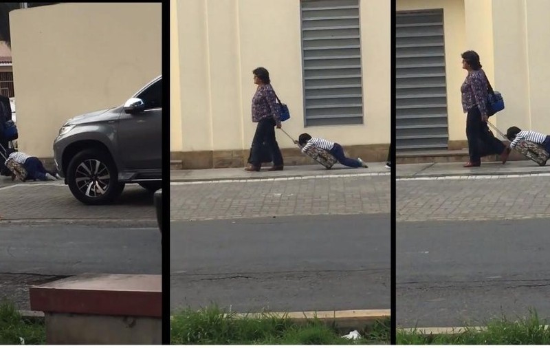 Cum a fost filmată o femeie care își ducea copilul la școală. Înregistrarea a devenit virală