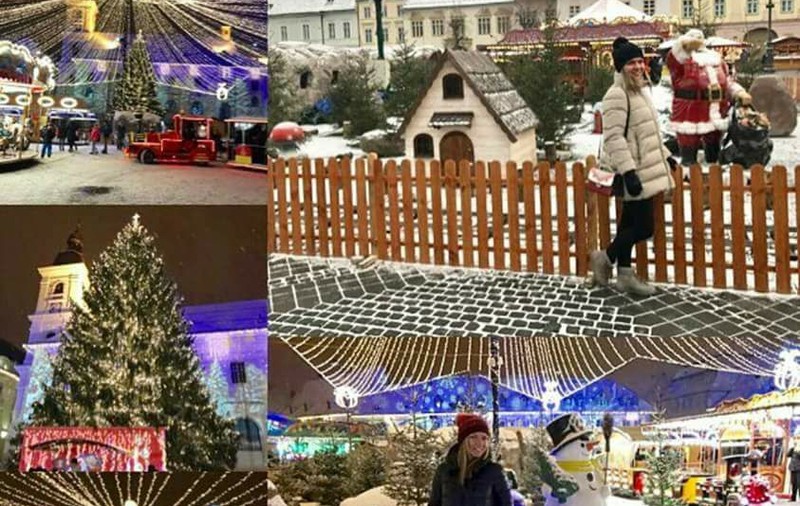 Înainte să termine vacanța, Simona Halep a fost la târgul de la Crăciun din Sibiu