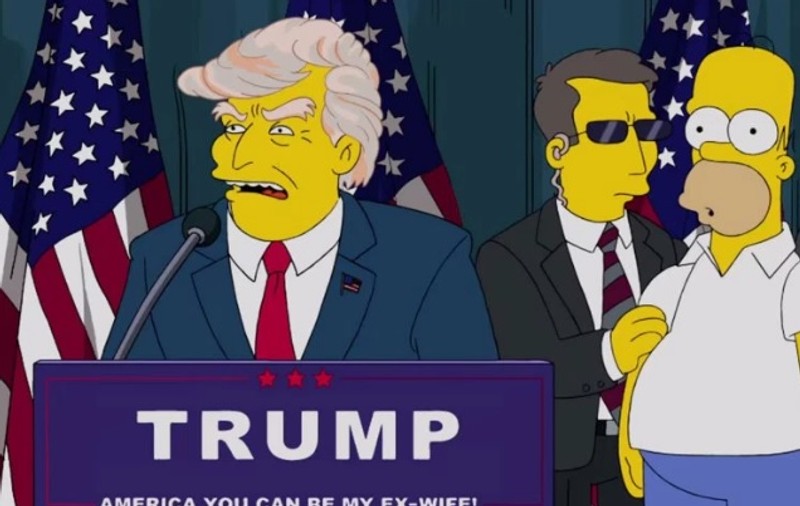 Serialul The Simpsons a prezis alegerea lui Donald Trump în urmă cu 16 ani | VIDEO