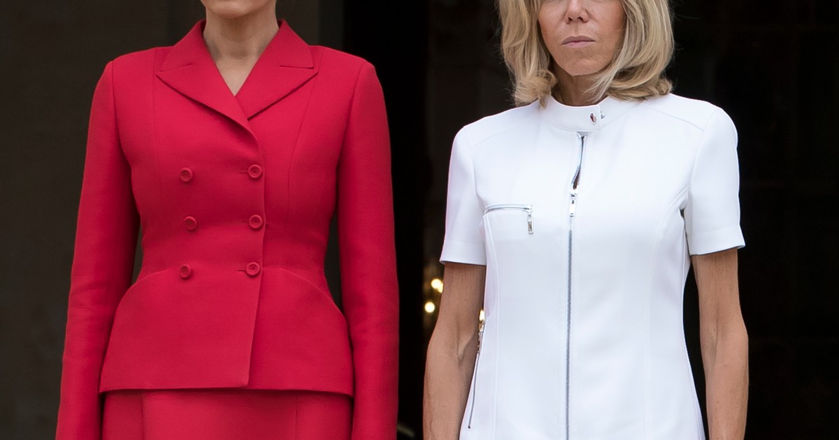 Cum s-au îmbrăcat Melania Trump și Brigitte Macron
