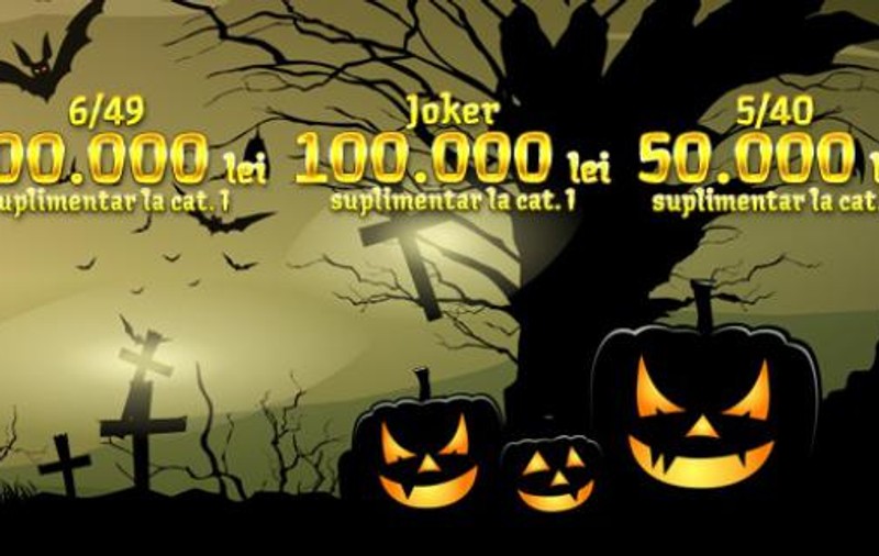 Trageri speciale de HALLOWEEN la LOTO 6/49, LOTO 5/40, JOKER și NOROC
