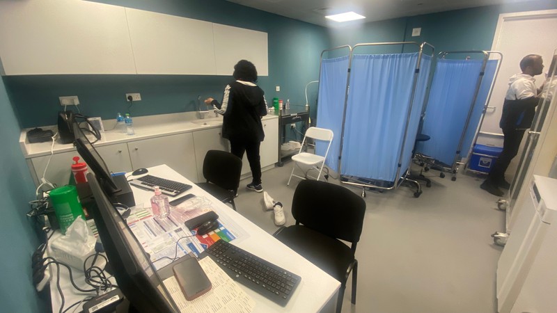 Cabinet medical din incinta stadionului | Foto: Andrei Crăițoiu