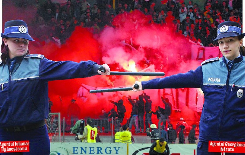 Ele i-au împrăştiat pe huligani