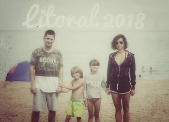 Octavian Strunila cu familia