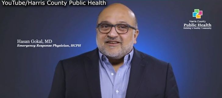Dr. Hasan Gokal | Foto: captură Youtube Harris County Public Health Department