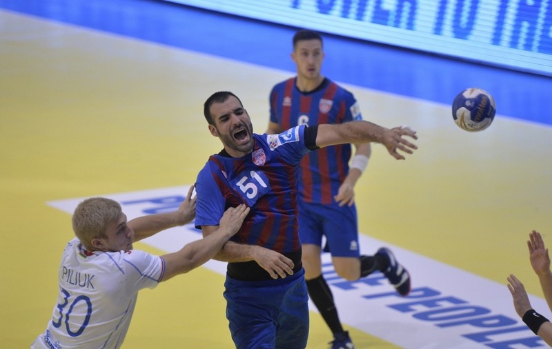 CSA Steaua, la a treia victorie în SEHA League la handbal. ”Militarii” i-au pulverizat pe cei de la Meșkov Brest. Bielorușii au venit cu tineretul!