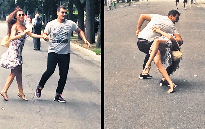 Ilinca Vandici și Bursucu’ au făcut spectacol pe stradă, în mijlocul Romei | VIDEO