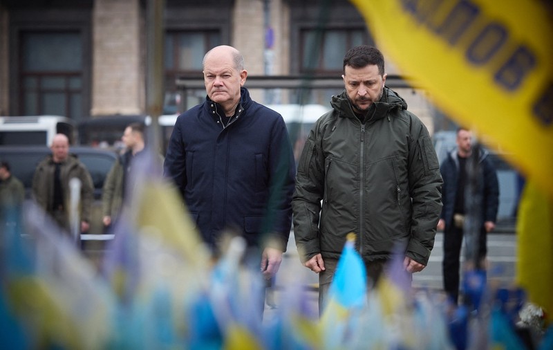 Olaf Scholz, în vizită la Kiev. Compromisul lui Volodimir Zelenski: „Soluții diplomatice pentru recuperarea teritoriilor ocupate de ruși” | VIDEO