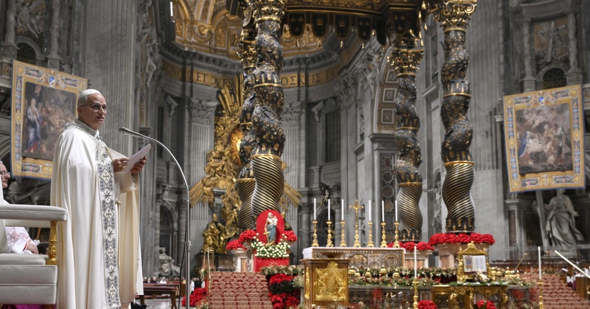 Imagine cu Papa Leon pe 31 decembrie 2025, în Bazilica Sf. Petru de la Vatican