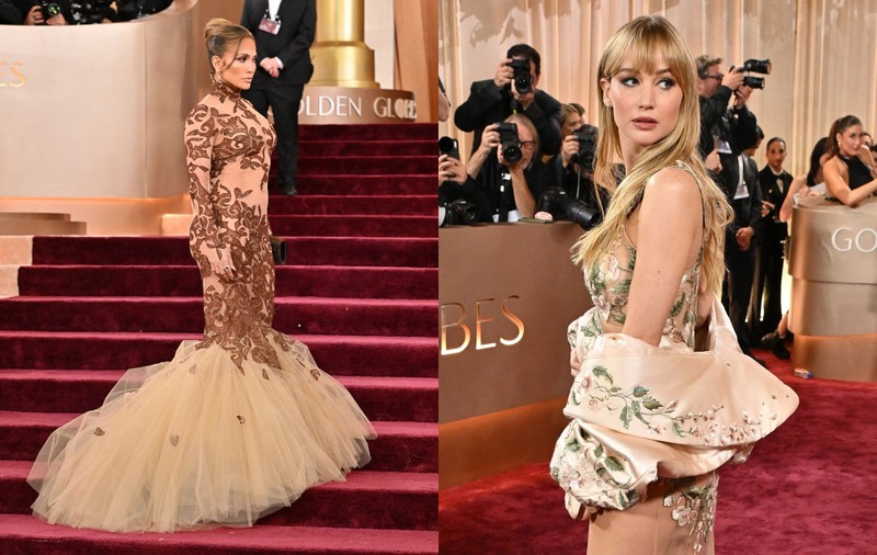 Bătălia rochiilor transparente între Jennifer Lopez și Jennifer Lawrence la Globurile de Aur 2026. Au lăsat prea mult la vedere