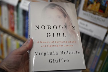 BURLINGAME, CALIFORNIA - OCTOBER 21: A view of Virginia Roberts Giuffre's new book 'Nobody's Girl'' at the Barnes and Noble bookstore in Burlingame, California, United States on October 21, 2025. Virginia Giuffre offers clues about Jeffrey Epstein's political clients in Posthumous Memoir: All the unnamed politicians she describes. Tayfun CoÅŸkun / Anadolu,Image: 1047231517, License: Rights-managed, Restrictions: , Model Release: no