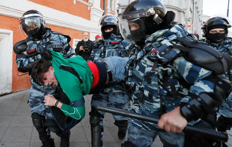 Protest pentru alegeri corecte în Rusia. Sute de persoane au fost arestate