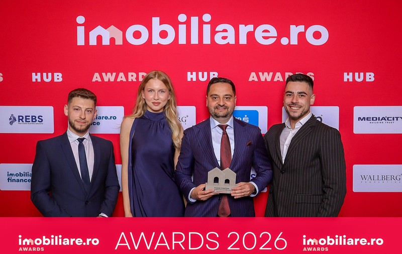 Investa Imobiliare, desemnată „Agenția nouă a anului 2025 în România" la gala Imobiliare.ro Awards
