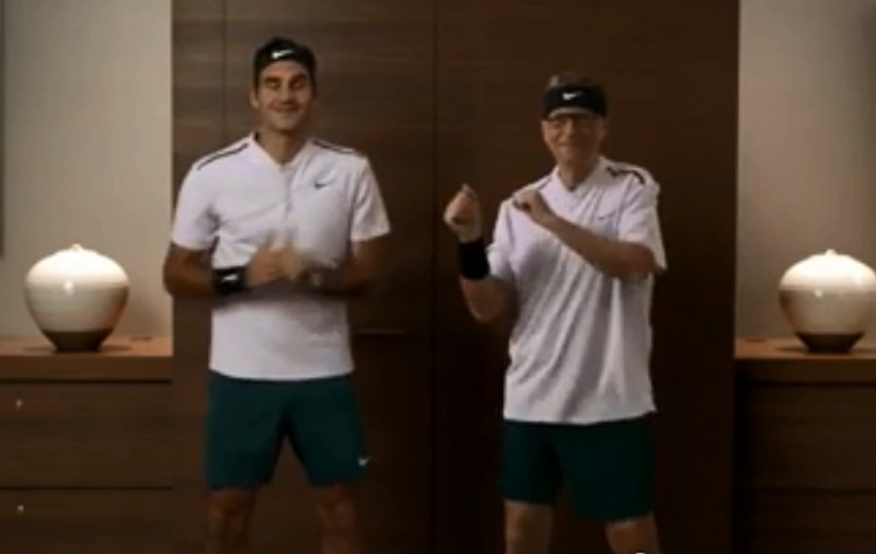 Roger Federer și Bill Gates, video amuzant pentru o cauză umanitară / VIDEO