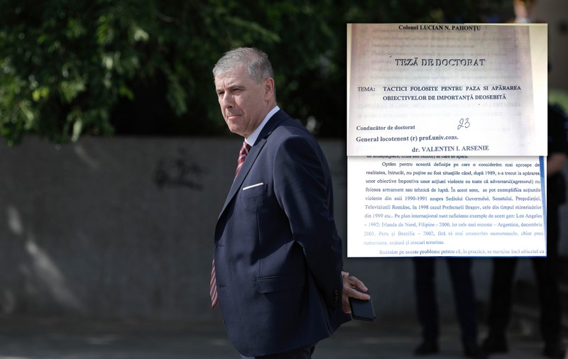 Investigație Recorder: „Generalul Lucian Pahonțu, șeful SPP, a plagiat cel puțin 30% din teza de doctorat”. Ar fi copiat inclusiv din Regulamentul Trupelor de Securitate din 1976
