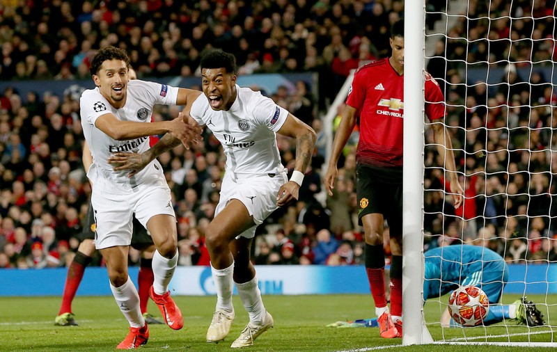 Manchester United - PSG 0-2 și AS Roma - FC Porto 2-1, în optimile Ligii Campionilor
