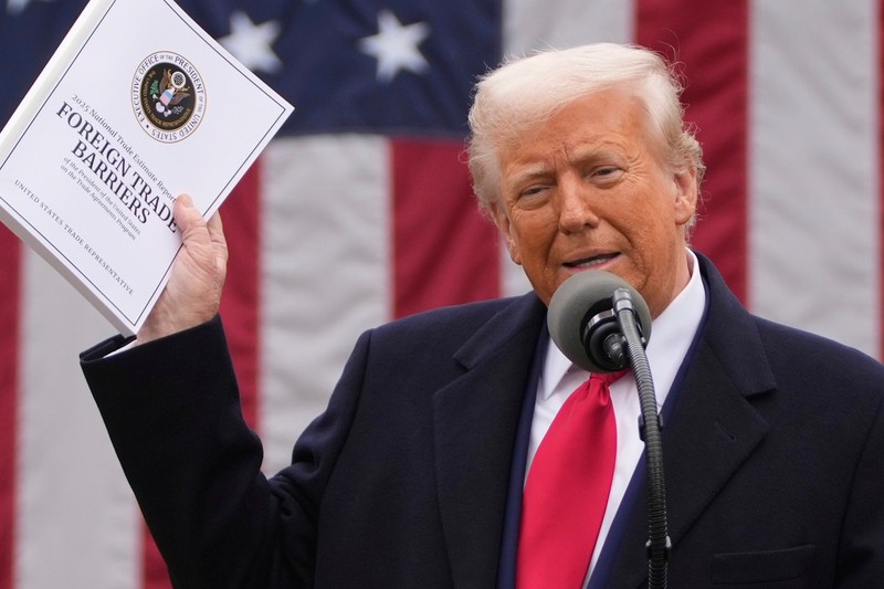 Trump a început războiul comercial total cu tarife cuprinse între 10 % și 49 %, Foto: Profimedia