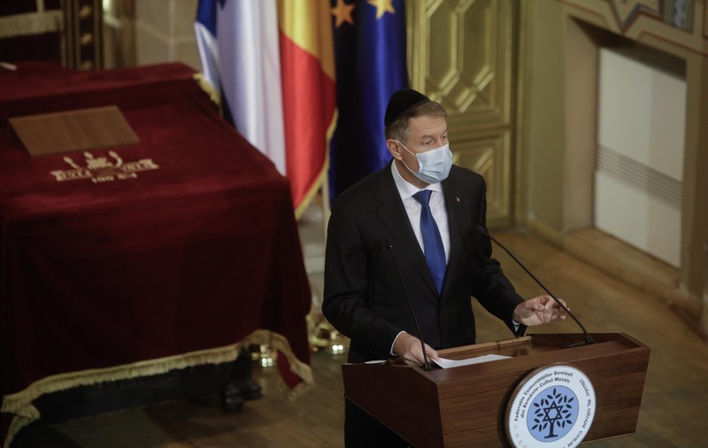 Președintele Klaus Iohannis, la ceremonia dedicată Zilei Internaţionale de Comemorare a Victimelor Holocaustului