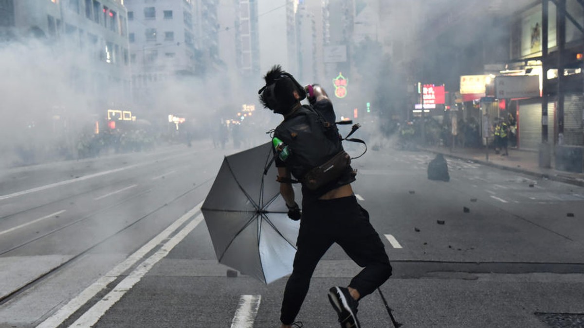 Noi proteste în Hong Kong (foto EPA)