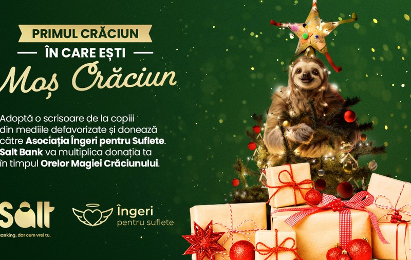 Salt Bank transformă dorințele copiilor în realitate, alături de Asociația Îngeri Pentru Suflete