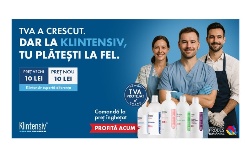 Klintensiv îngheață prețurile: TVA-ul a crescut, dar clienții nu plătesc mai mult