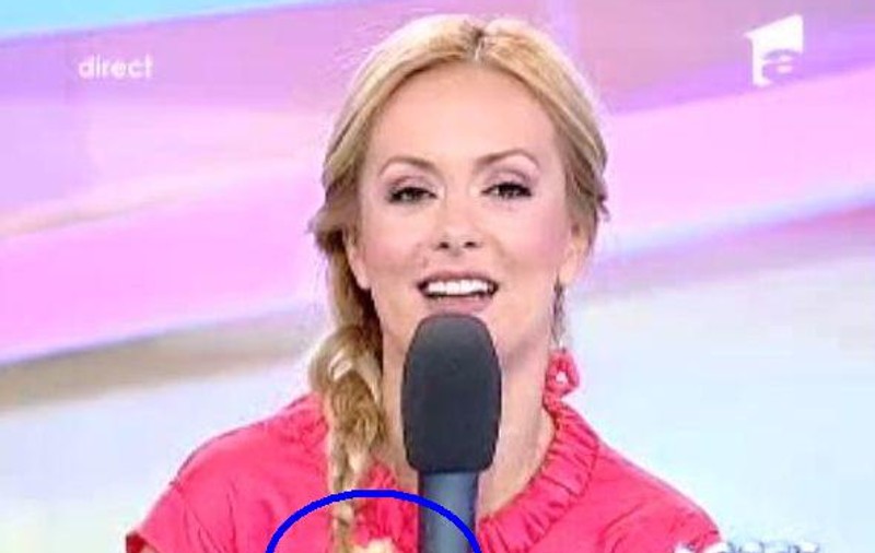 Simona Gherghe mănâncă îngheţată în timpul emisiunii