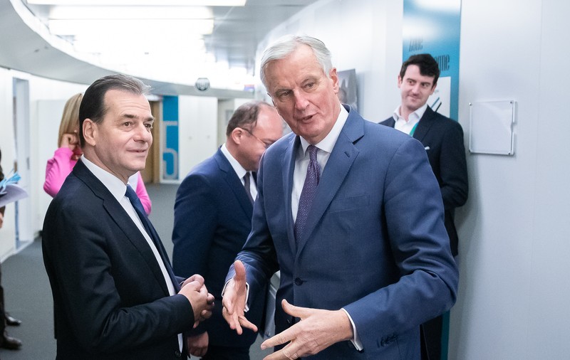 FOTO | Ludovic Orban, discuţii la Bruxelles, cu preşedintele Consiliului European şi negociatorul-şef pentru ieşirea Marii Britanii din UE