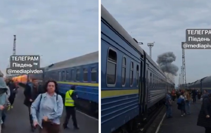 Un tren cu destinația Varșovia a fost lovit de o dronă rusă în Ucraina
