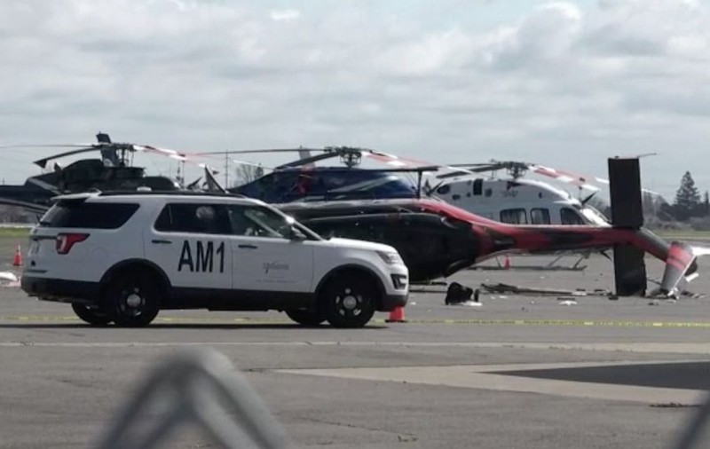 Suspect căutat de poliția din California după ce a distrus un elicopter pe care a încercat să-l fure