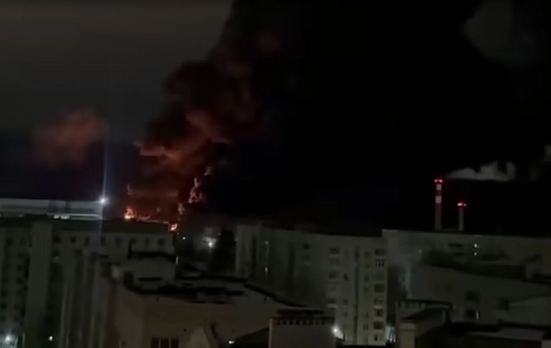 Incendiu la o uzină care produce componente pentru sistemele rusești de rachete, după un atac ucrainean cu drone