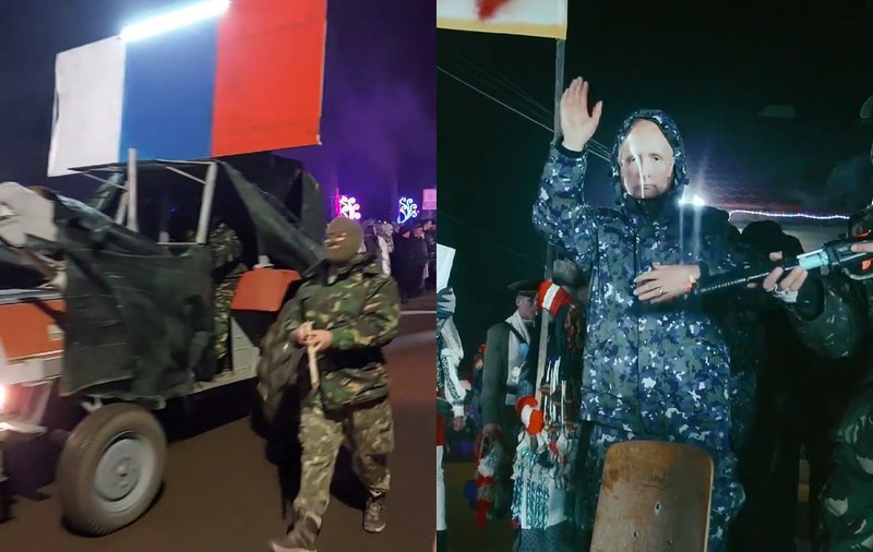 Prefectul din Bacău, despre parada din Berzunți: „Tradițiile româneşti de Anul Nou nu au nimic în comun cu însemnele agresorilor din Ucraina”