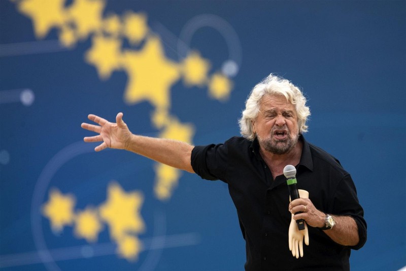 Beppe Grillo, fondatorul Mișcării 5 Stele FOTO: EPA