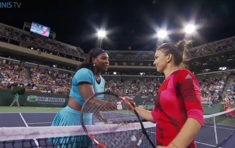 Indian Wells, ”sferturi”. Bum-bum Serena! Blockbusterul de pe terenul central a curs previzibil, cu o Williams ca din Playstation! Startul bun de meci al româncei, doar foc de artificii, ”Bestia” a preluat controlul / BLOG & VIDEO