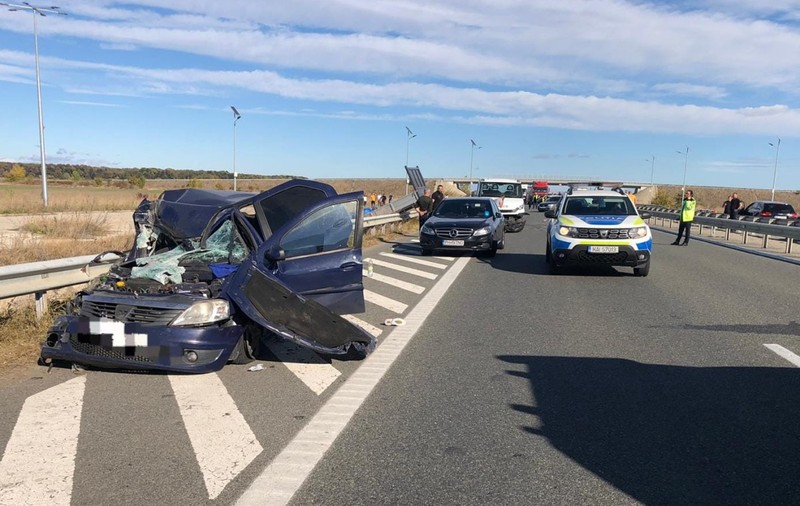 Accident grav pe autostrada Bucureşti – Ploieşti. Două persoane sunt în comă, iar un copil a fost rănit