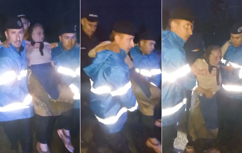 Zeci de persoane, evacuate în Dolj în urma inundațiilor. O femeie, salvată de jandarmi din calea puhoaielor - VIDEO
