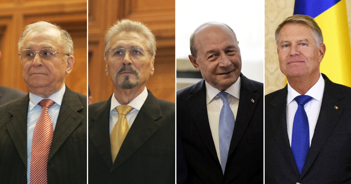 Ion Iliescu, Emil Constantinescu, Traian Băsescu și Klaus Iohannis