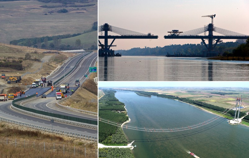 Poduri și autostrăzi refăcute imediat după inaugurare. Alte lucrări de infrastructură cu probleme, asemenea podului prăbușit din Neamț