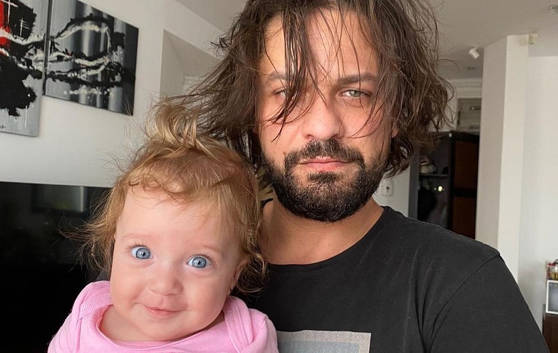 Imagine de 18.000 de like-uri cu fetița lui Augustin Viziru. Cum a pozat-o actorul pe Maria