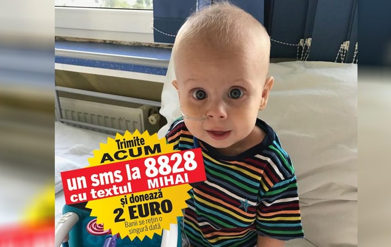 Alexandru Mihai va pleca în Italia, la tratament. Bebelușul de zece luni, care are nevoie de 240.000 de euro, va începe pregătirile pentru transplantul de rinichi