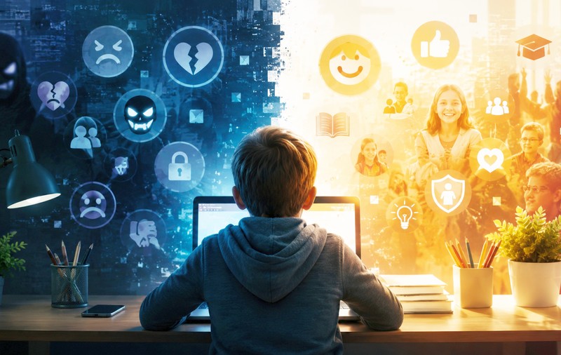 Cyberbullying, contacte cu necunoscuți și prea puțin ajutor. Cum arată radiografia vieții online a copiilor din România