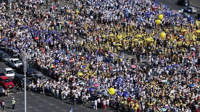 sindicate educatie-piata victoriei-protest-8 septembrie 2025