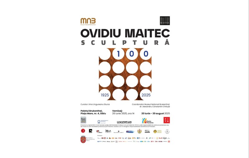 Centenar Ovidiu Maitec: expoziție - eveniment la Muzeul Brukenthal din Sibiu, din 20 iunie 2025