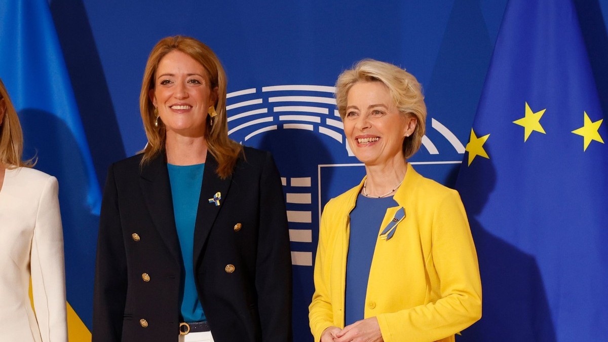 Rareș Bogdan le-a acuzat direct pe președinta Parlamentului European, Roberta Metsola, și pe președinta Comisiei Europene, Ursula von der Leyen. Foto: Hepta
