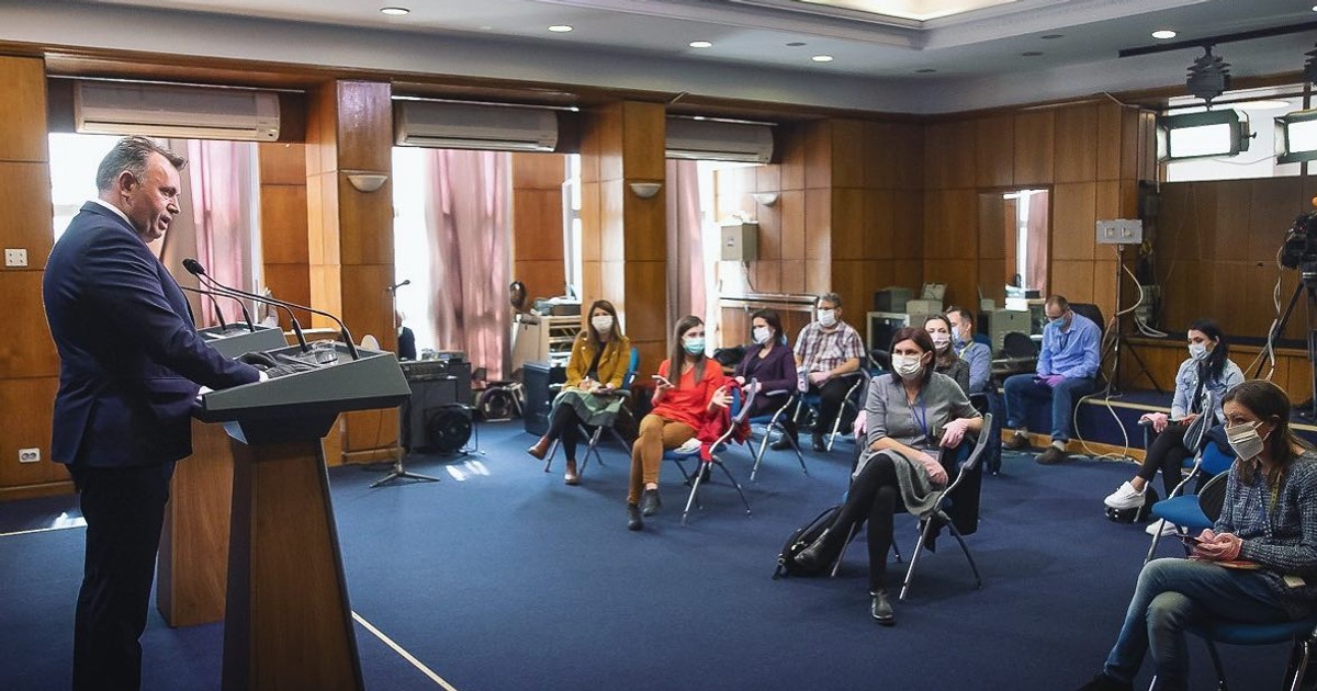 Nelu Tătaru, la conferinţa de presă de astăzi. Foto: Guvernul Romaniei