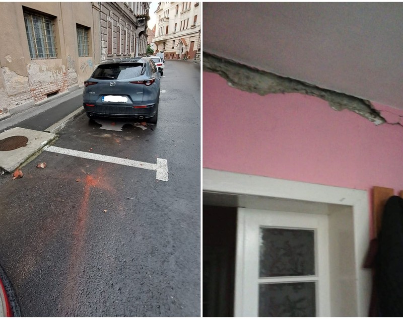 Imagini de la cutremurul din Arad. Case și mașini avariate, în urma seismului de 5,2 grade. VIDEO