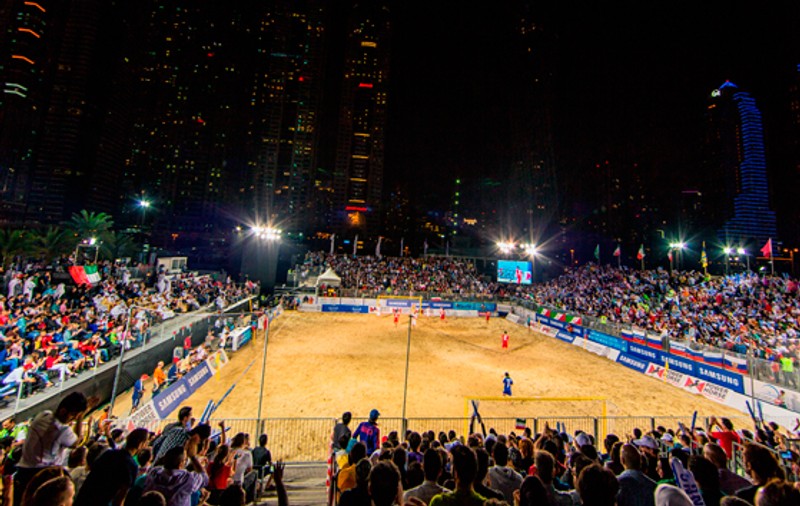 Plaja din Dubai, pregătită de un nou spectacol fotbalistic!